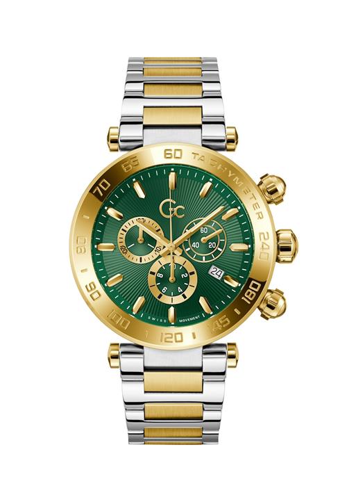 Gc Analogt ur 'Select'  guld / grøn / sølv