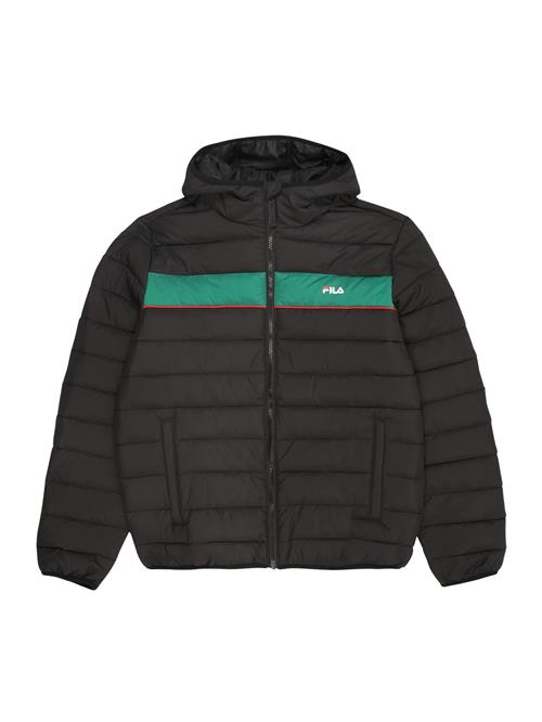 FILA Overgangsjakke 'Alpignano'  mørkegrøn / rød / sort / hvid