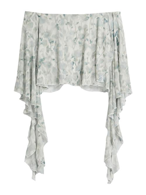 Bershka Nederdel  taupe / lysegrå / petroleum