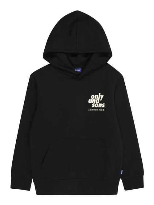 Only & Sons Junior Sweatshirt 'HUDSON'  ecru / sort