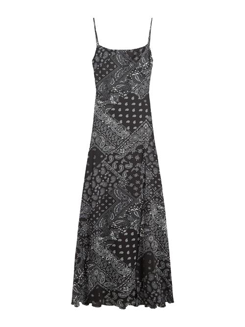 Bershka Sommerkjole  grå / sort / hvid