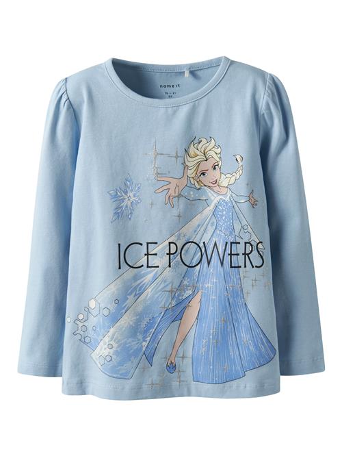 NAME IT Bluser & t-shirts 'NMFOSMA FROZEN'  lyseblå / pudder / sort / hvid