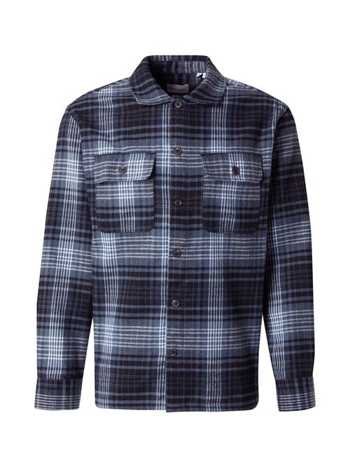 JACK & JONES Skjorte 'JJECharge'  safir / sort / hvid