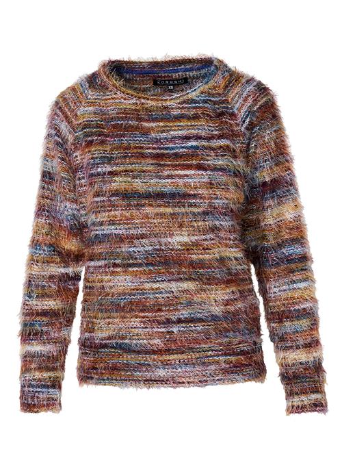 KOROSHI Pullover  ultramarinblå / brun / gul / rød