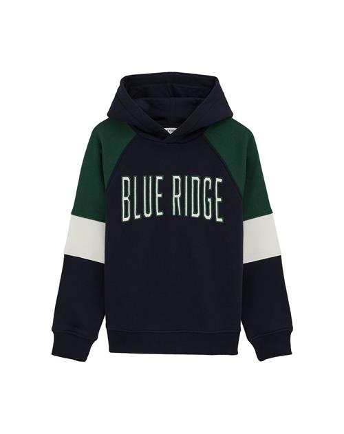 WE Fashion Sweatshirt  marin / mørkegrøn / hvid