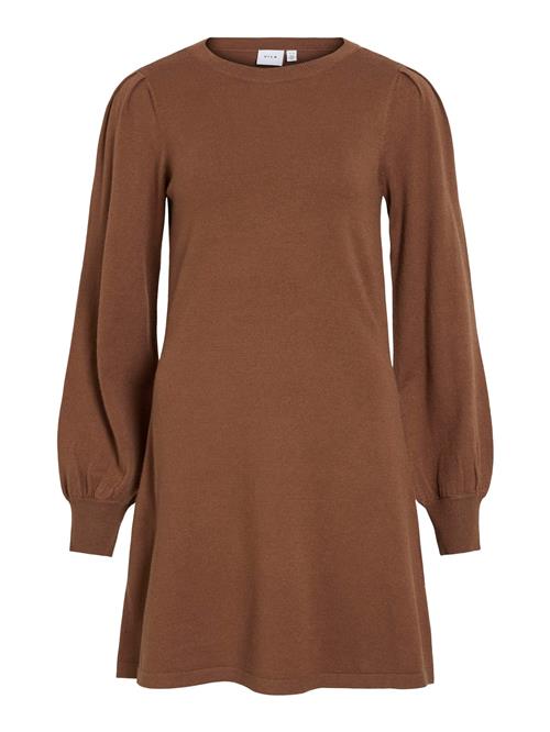 VILA Strikkjole 'VIRicky'  brun