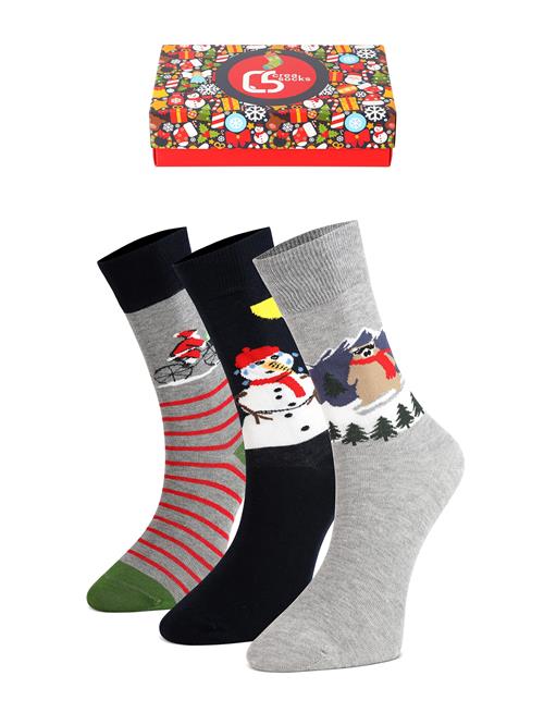 Crea Socks Sokker 'Weihnachten Santa'  blandingsfarvet