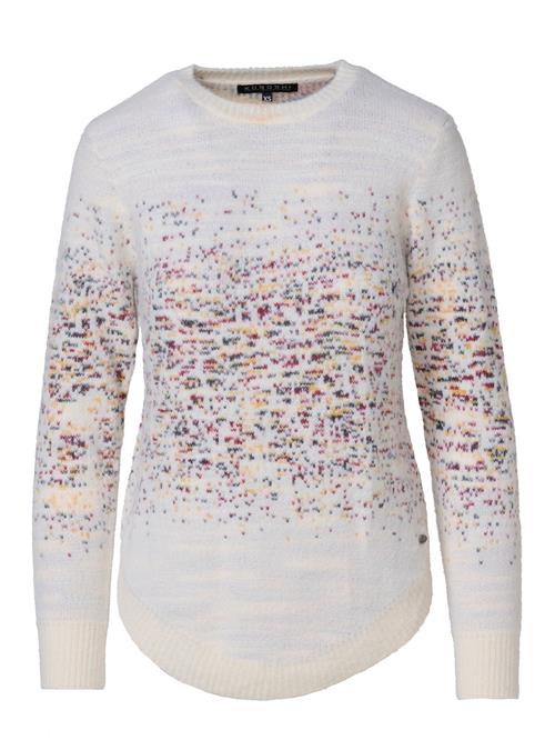 KOROSHI Pullover  gul / mørkerød / hvid / offwhite