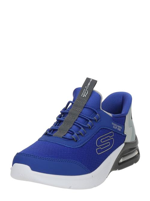 SKECHERS Sneakers 'MICROSPEC MAX - BRISK-STRIPE'  blå / grå