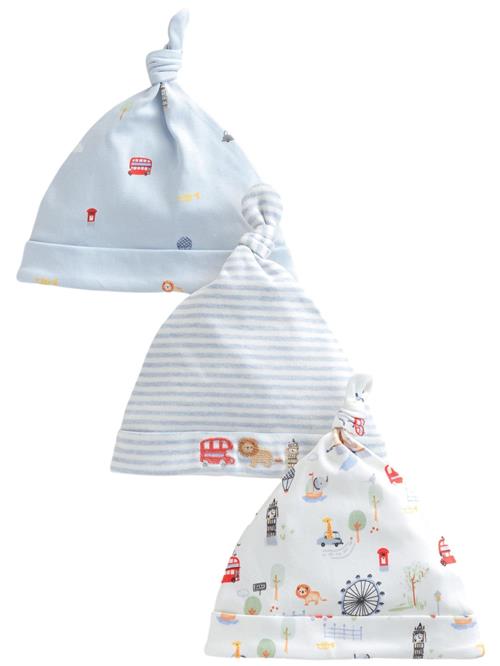 Next Hue 'London'  lyseblå / brun / rød / hvid