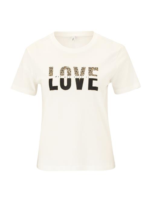 Only Petite Shirts 'ONLTANYA'  guld / sort / hvid