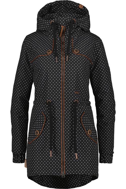 alife & kickin Overgangsjakke 'CharlotteAK'  sort / hvid