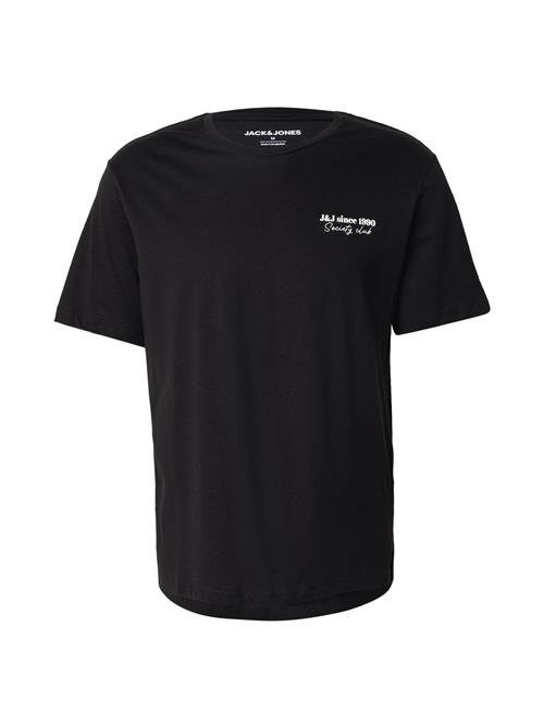 JACK & JONES Bluser & t-shirts 'JJNINETY'  sort / hvid