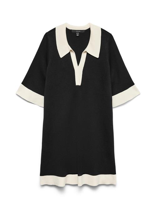 VERO MODA Kjole 'VMOLI'  sort / hvid