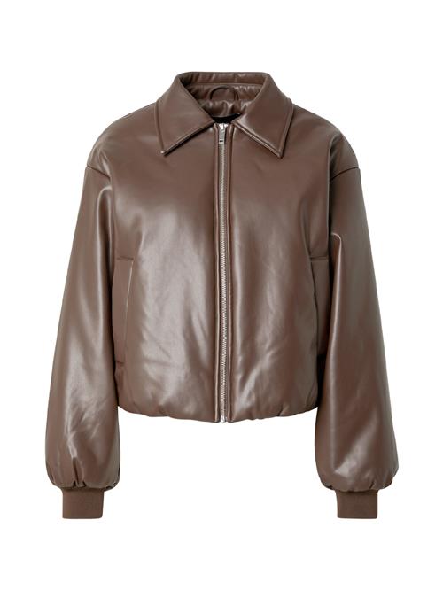 PIECES Overgangsjakke  mørkebrun