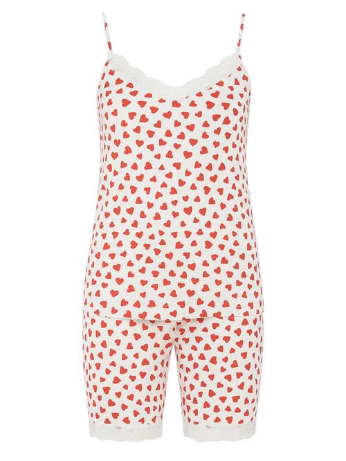 fashionshowcase Pyjamas 'Sweetheart Lace'  hvid