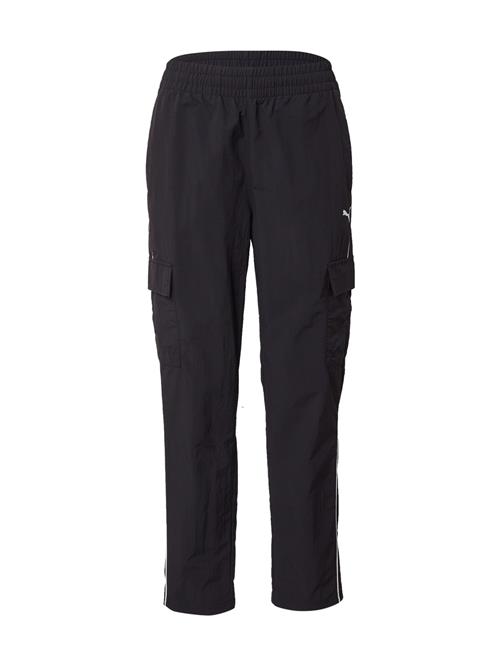 PUMA Sportsbukser  sort / hvid