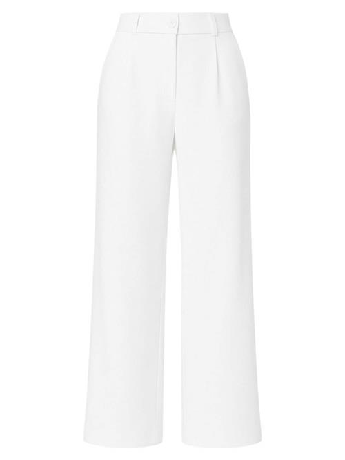 fashionshowcase Bukser med lægfolder 'Seyra'  hvid