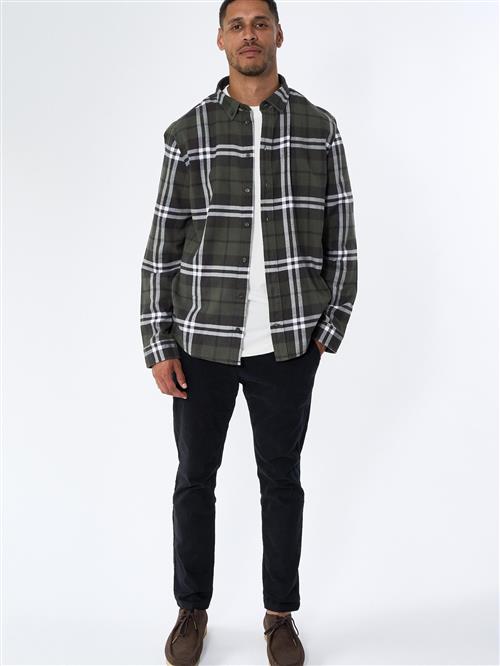 Legends Skjorte 'Humphrey Flannel check shirt - Duffel Bag'  bordeaux