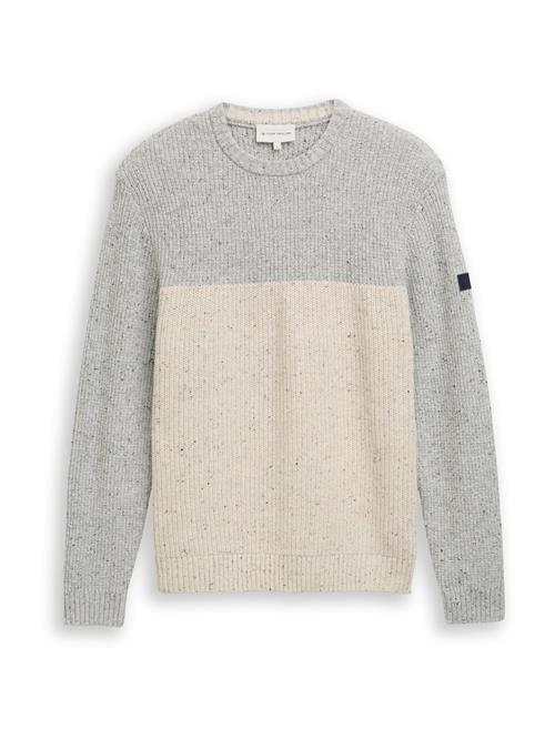 TOM TAILOR Pullover  grå / offwhite