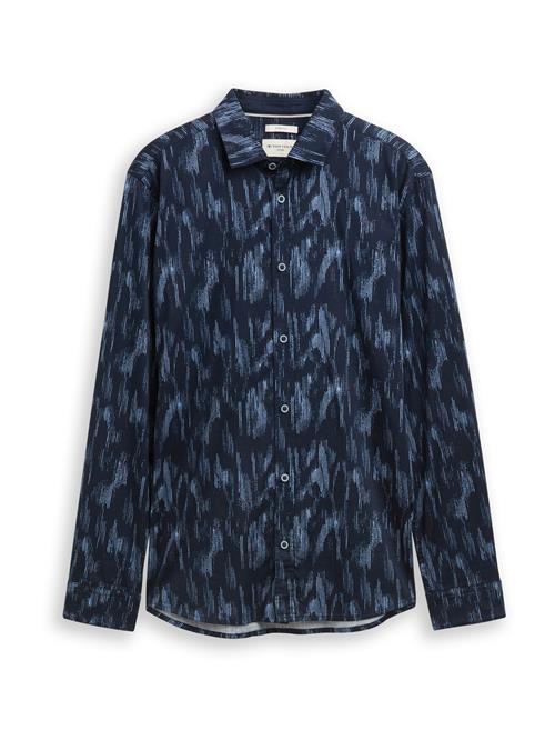 TOM TAILOR Skjorte  marin / lyseblå / rød