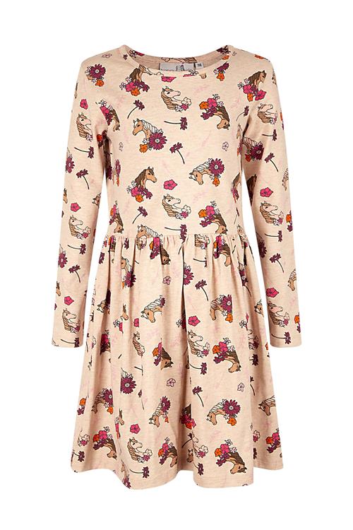 happy girls Kjole  beige / rød / sort