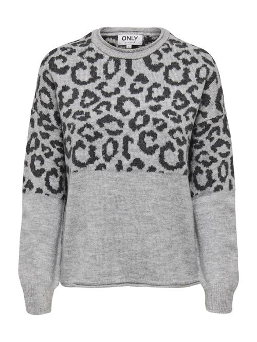 ONLY Pullover 'ONLJADE'  grå-meleret / sort