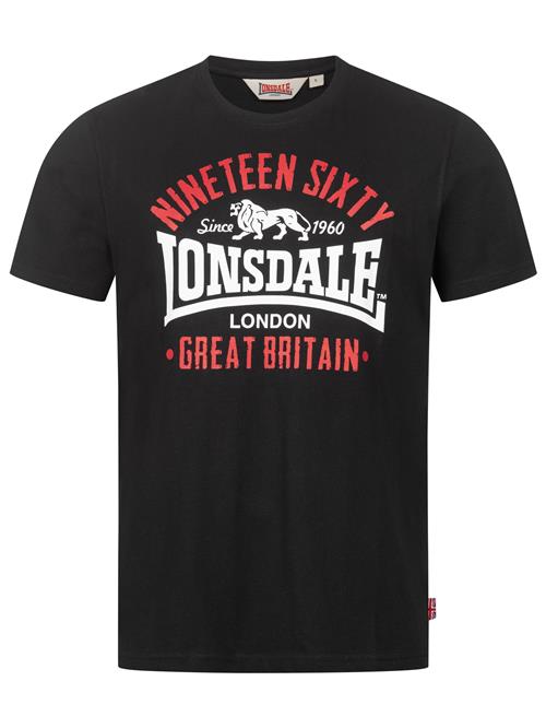 LONSDALE Bluser & t-shirts 'Kilchoan'  rød / sort / hvid