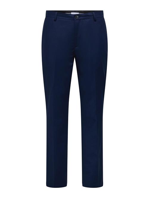 Only & Sons Bukser med lægfolder 'ONSKYLE'  navy