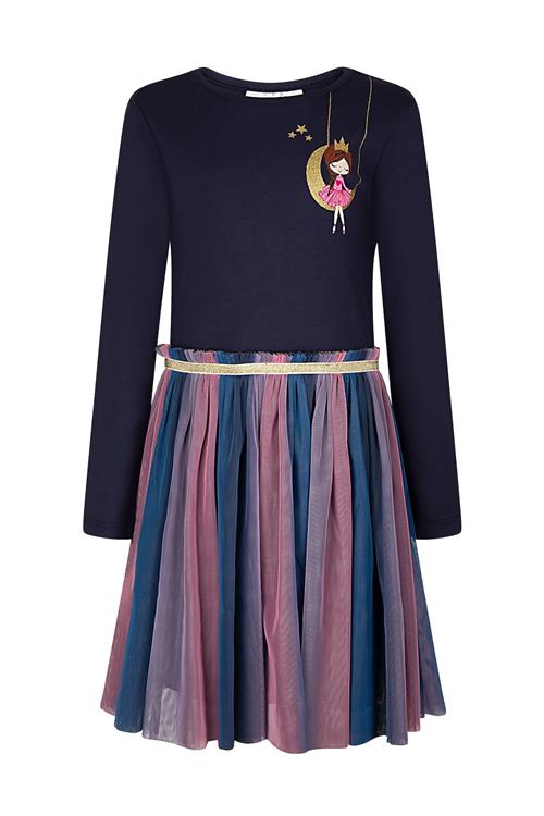 happy girls Kjole  navy / natblå / lilla
