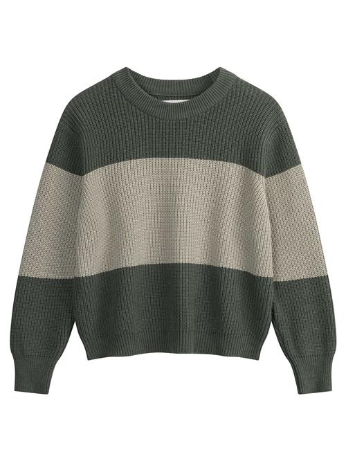 MELA Pullover 'Adah'  lysegrøn / mørkegrøn