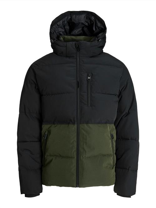 JACK & JONES Vinterjakke 'JJEowen'  oliven / sort