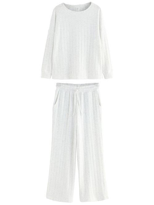 Next Pyjamas  hvid-meleret