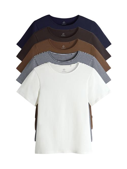 The Set Shirts  navy / brun / choko / hvid