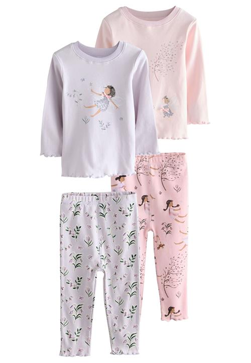 Next Nattøj  brun / petroleum / pastellilla / lyserød