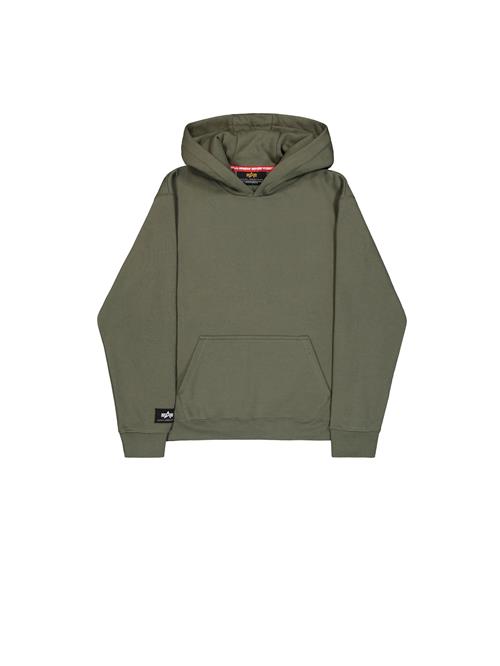 ALPHA INDUSTRIES Sweatshirt 'Label'  oliven
