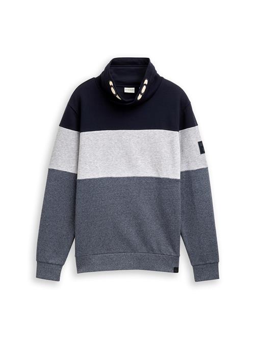 TOM TAILOR Sweatshirt  navy / blå-meleret / grå-meleret