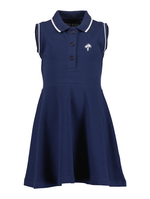 BLUE SEVEN Kjole  mørkeblå / hvid