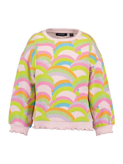 BLUE SEVEN Sweatshirt  azur / grøn / orange / lyserød