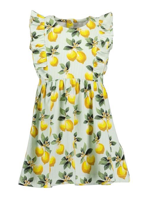 BLUE SEVEN Kjole  gul / grøn / mint / mørkegrøn