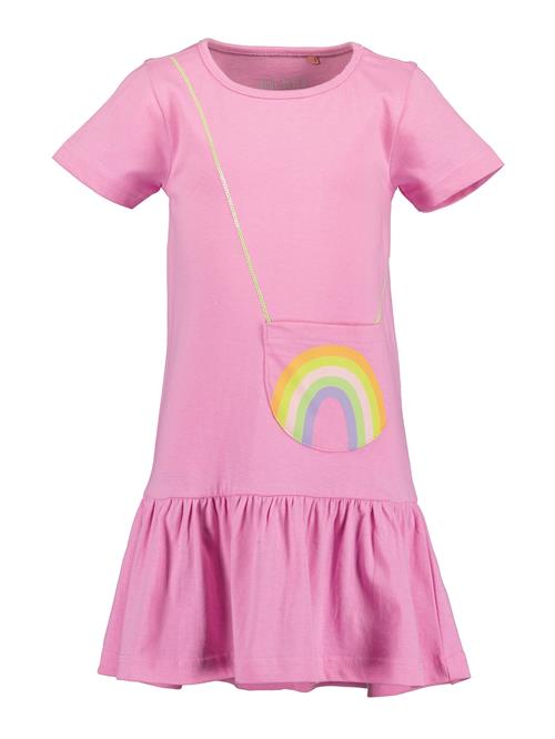 BLUE SEVEN Kjole  røgblå / æble / orange / eosin