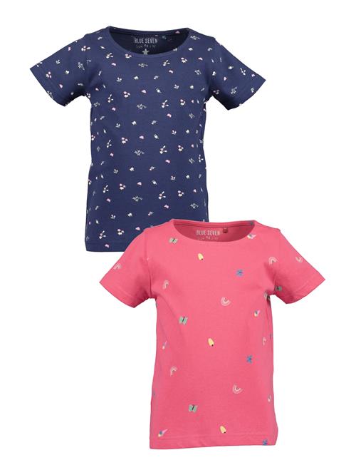 BLUE SEVEN Bluser & t-shirts  navy / pastelgul / mint / lys pink