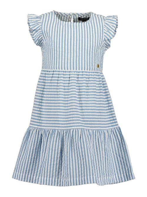 BLUE SEVEN Kjole  røgblå / hvid