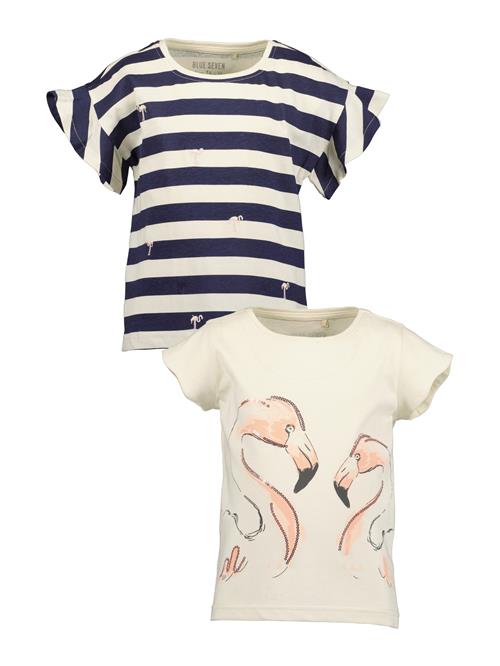 BLUE SEVEN Bluser & t-shirts  beige / marin / fersken / sort