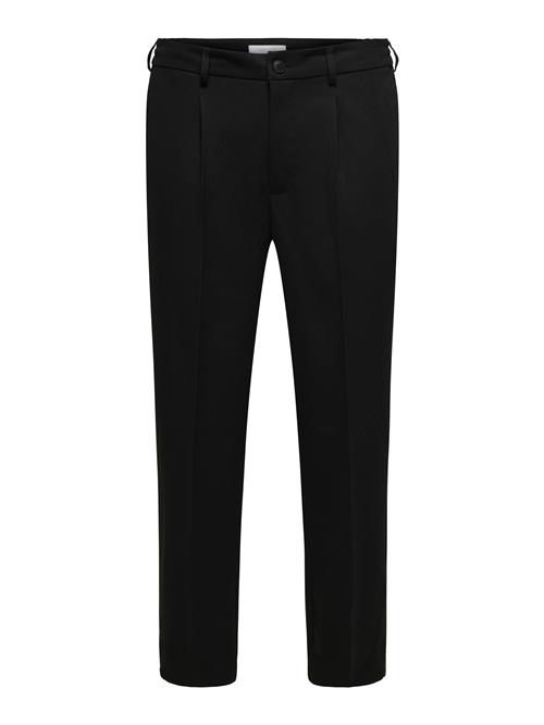 Only & Sons Bukser med lægfolder 'ONSMIRO'  sort