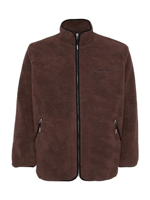 Jack & Jones Plus Fleecejakke 'JORNORREBRO'  brun