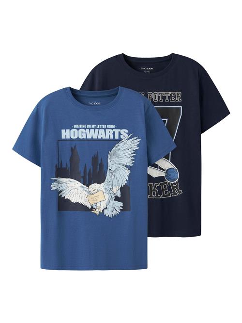 TWO SOON Shirts 'Harry Potter'  blå / navy / pastelblå / hvid