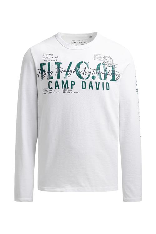 CAMP DAVID Bluser & t-shirts  grøn / hvid