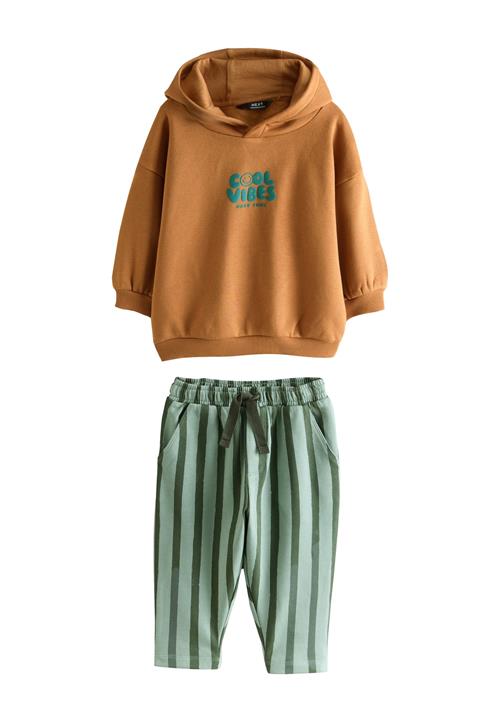 Next Sæt  cognac / grøn / pastelgrøn