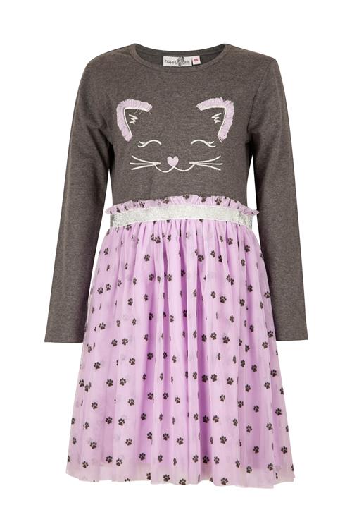 happy girls Kjole  antracit / pink